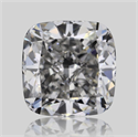 Natural Diamond 0.50 Carats, Cushion with  Cut, F Color, VVS1 Clarity and Certified by GIA