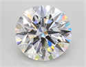 Lab Grown Diamond 3.04 Carats, Round with Ideal Cut, E Color, VVS2 Clarity and Certified by IGI