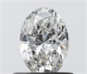 Diamante Natural 0.53 quilates, Ovalado , Color H, claridad VVS1 y certificado GIA