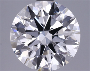 Picture of Lab Grown Diamond 2.13 Carats, Round with Excellent Cut, E Color, VS2 Clarity and Certified by GIA