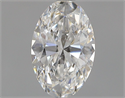 Natural Diamond 0.70 Carats, Oval with  Cut, F Color, SI1 Clarity and Certified by GIA