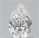 Natural Diamond 0.60 Carats, Pear with  Cut, E Color, VVS1 Clarity and Certified by GIA
