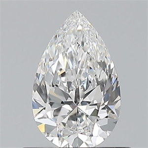 Picture of Natural Diamond 0.60 Carats, Pear with  Cut, E Color, VVS1 Clarity and Certified by GIA