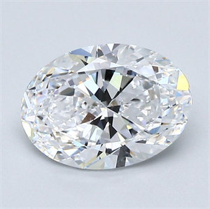 Picture of Natural Diamond 1.80 Carats, Oval with  Cut, D Color, VVS1 Clarity and Certified by GIA