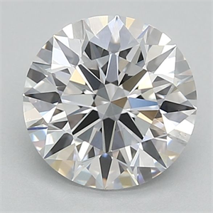 Picture of Lab Grown Diamond 1.06 Carats, Round with Ideal Cut, E Color, VS2 Clarity and Certified by IGI