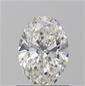 Natural Diamond 1.01 Carats, Oval with  Cut, H Color, SI1 Clarity and Certified by GIA