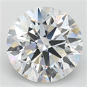 Lab Grown Diamond 4.01 Carats, Round with Ideal Cut, D Color, IF Clarity and Certified by IGI