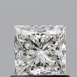 Picture of Natural Diamond 0.77 Carats, Princess with  Cut, I Color, VVS2 Clarity and Certified by GIA