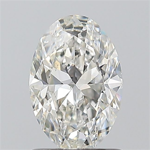Foto Diamante Natural 1.01 quilates, Ovalado , Color I, claridad SI1 y certificado GIA de