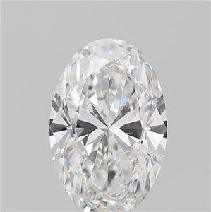 Foto Diamante Natural 2.10 quilates, Ovalado , Color E, claridad SI2 y certificado GIA de