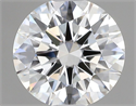 Lab Grown Diamond 1.05 Carats, Round with Excellent Cut, D Color, VVS2 Clarity and Certified by IGI