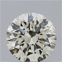 Natural Diamond 0.70 Carats, Round with Excellent Cut, J Color, SI1 Clarity and Certified by IGI