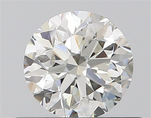 Picture of Natural Diamond 0.50 Carats, Round with Very Good Cut, I Color, VVS2 Clarity and Certified by GIA