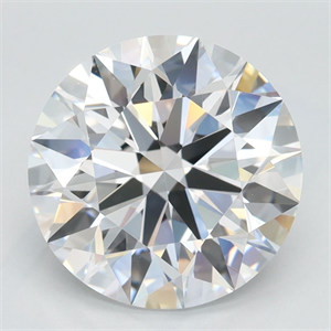 Picture of Lab Grown Diamond 3.56 Carats, Round with Excellent Cut, D Color, VVS1 Clarity and Certified by GIA