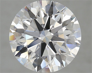 Picture of Lab Grown Diamond 5.04 Carats, Round with Ideal Cut, D Color, IF Clarity and Certified by IGI