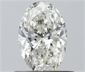 Natural Diamond 0.50 Carats, Oval with  Cut, I Color, VS1 Clarity and Certified by IGI