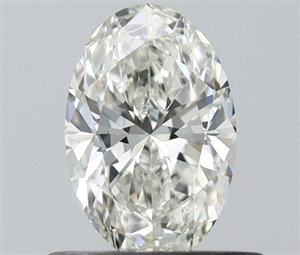 Picture of Natural Diamond 0.50 Carats, Oval with  Cut, I Color, VS1 Clarity and Certified by IGI