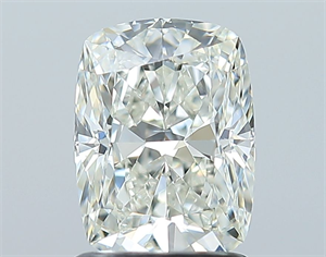 Foto Diamante Natural 1.50 quilates, Del cojín , Color J, claridad SI1 y certificado GIA de