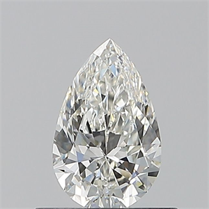 Picture of Natural Diamond 0.51 Carats, Pear with  Cut, H Color, VVS2 Clarity and Certified by GIA