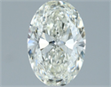 Natural Diamond 1.09 Carats, Oval with  Cut, I Color, IF Clarity and Certified by IGI