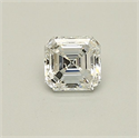 Diamante Natural 0.45 quilates, Asscher , Color E, claridad VVS1 y certificado GIA