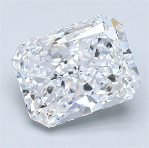 Picture of Natural Diamond 2.20 Carats, Radiant with  Cut, D Color, SI1 Clarity and Certified by GIA