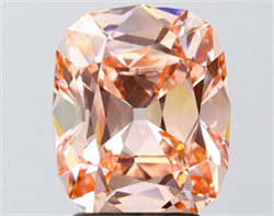 Picture of Lab Grown Diamond 3.09 Carats, CUSHION MODIFIED with  Cut, Fancy Vivid Pink Color, VVS2 Clarity and Certified by IGI