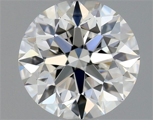 Picture of Natural Diamond 0.70 Carats, Round with Very Good Cut, F Color, VVS1 Clarity and Certified by GIA