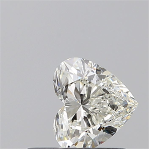Picture of Natural Diamond 0.50 Carats, Heart with  Cut, I Color, VS2 Clarity and Certified by GIA