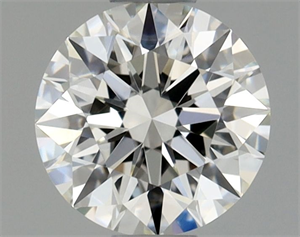 Foto Diamante Natural 0.54 quilates, Redondo , Color H, claridad VVS2 y certificado GIA de
