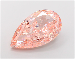 Picture of Lab Grown Diamond 16.03 Carats, Pear with  Cut, Fancy Intense Pink Color, VVS2 Clarity and Certified by IGI
