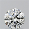 Natural Diamond 1.01 Carats, Round with Excellent Cut, J Color, SI1 Clarity and Certified by GIA