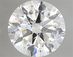 Picture of Natural Diamond 3.03 Carats, Round with Excellent Cut, E Color, I1 Clarity and Certified by GIA