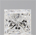 Natural Diamond 1.01 Carats, Princess with  Cut, F Color, VVS2 Clarity and Certified by GIA