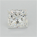 Natural Diamond 0.72 Carats, Princess with  Cut, G Color, VS1 Clarity and Certified by GIA