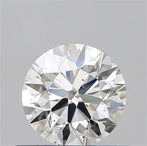 Picture of Natural Diamond 0.50 Carats, Round with Very Good Cut, H Color, SI2 Clarity and Certified by GIA