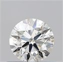 Natural Diamond 0.50 Carats, Round with Very Good Cut, H Color, SI2 Clarity and Certified by GIA