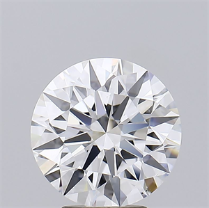 Picture of Lab Grown Diamond 4.01 Carats, Round with Ideal Cut, D Color, VS2 Clarity and Certified by IGI