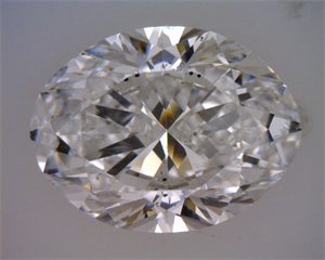 Picture of Natural Diamond 2.00 Carats, Oval with  Cut, E Color, SI1 Clarity and Certified by GIA