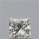 Natural Diamond 0.41 Carats, Princess with  Cut, G Color, VVS1 Clarity and Certified by GIA