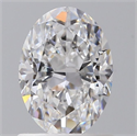Natural Diamond 0.90 Carats, Oval with  Cut, D Color, VS1 Clarity and Certified by GIA
