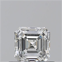 Natural Diamond 0.50 Carats, Asscher with  Cut, H Color, IF Clarity and Certified by GIA