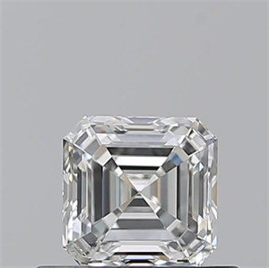 Picture of Natural Diamond 0.50 Carats, Asscher with  Cut, H Color, IF Clarity and Certified by GIA