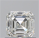 Natural Diamond 0.93 Carats, Asscher with  Cut, J Color, VVS1 Clarity and Certified by GIA