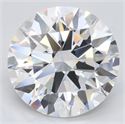 Lab Grown Diamond 4.01 Carats, Round with Excellent Cut, D Color, IF Clarity and Certified by GIA
