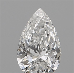 Picture of Natural Diamond 0.12 Carats, Pear with  Cut, E Color, VS2 Clarity and Certified by IGI