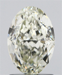 Picture of Natural Diamond 1.51 Carats, Oval with  Cut, L Color, VS2 Clarity and Certified by GIA
