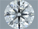 Natural Diamond 0.50 Carats, Round with Excellent Cut, J Color, VVS2 Clarity and Certified by IGI