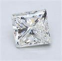 Natural Diamond 1.50 Carats, Princess with  Cut, I Color, VS2 Clarity and Certified by GIA
