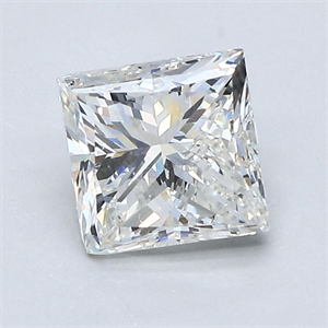 Picture of Natural Diamond 1.50 Carats, Princess with  Cut, I Color, VS2 Clarity and Certified by GIA